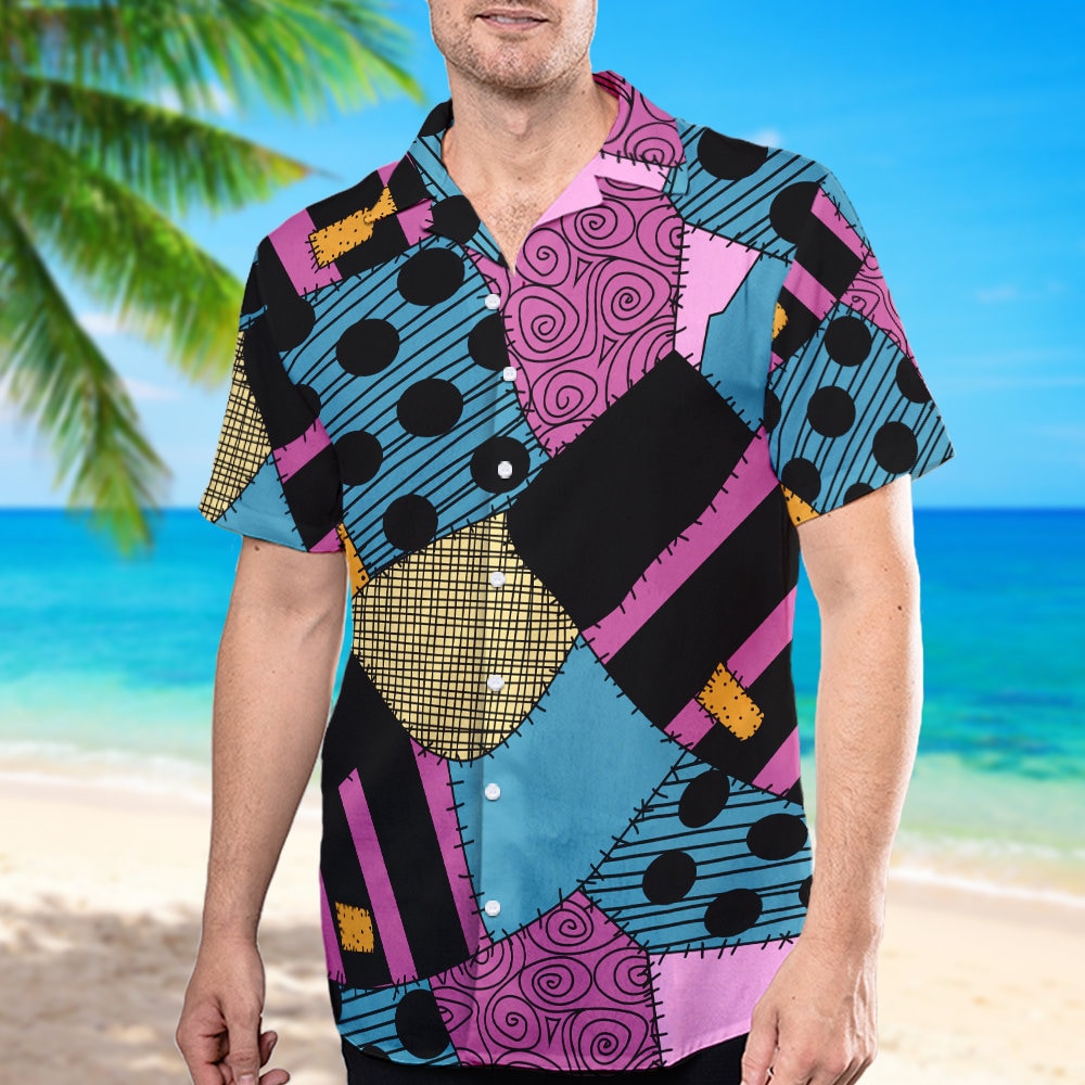 Halloween Horror Movie Shirt, Nightmare Christmas Button Up Shirt, Costume Cosplay Cartoon Hawaii Tee, Movie Character Hawaiian Shirt.jpg