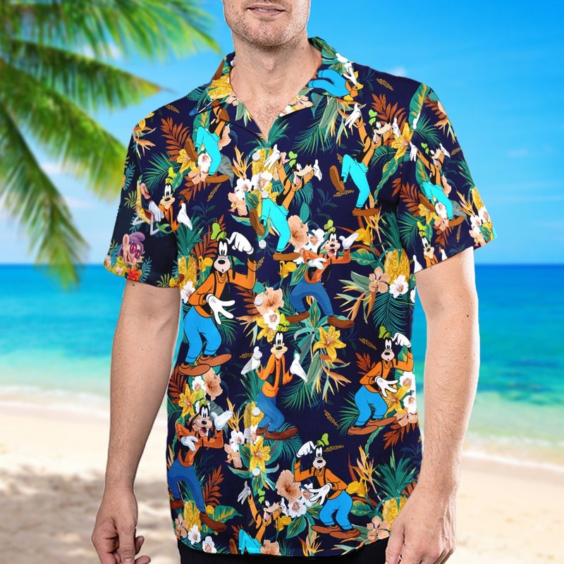 Nostalgic Silly Dog 3D All Over Printed Hawaiian Shirt, Dog And Palm Tree Shirt, Summer Vacation Shirt, Cute Dog Beach Shirt, Hawaii Shirt.jpg