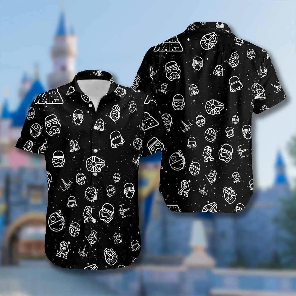 Space Head Hawaii Beach Shirt, Warrior Button Up Shirt, Galaxy Hawaiian Shirt, Space Shirt Gift, Characters 3D All Over Print Shirt.jpg