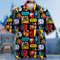 Space Movie Hawaii Beach Shirt, Comics Layout Button Up Shirt, Galaxy Hawaiian Shirt, Space Shirt Gift, Characters 3D All Over Print Shirt.jpg