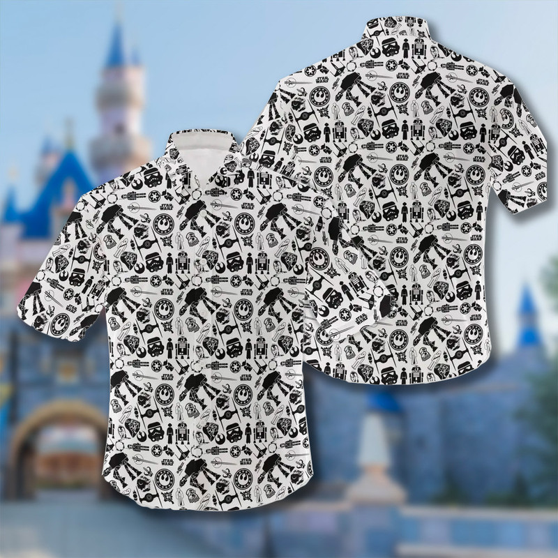 Space Movie Symbols 3D Printed Hawaiian Shirts, Space Hairy Soilder Button Down Short Sleeve Hawaii Shirt, Galaxy Lovers Aloha Shirt.jpg