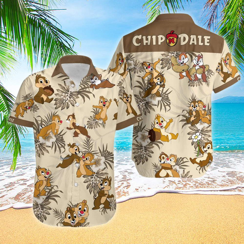 Squirrel Tropical Hawaii Shirt, Squirrel Movie Button Up Shirt Holiday, Magic World Hawaiian Shirt Gift, Cartoon Movie 3D All Over Print Tee.jpg