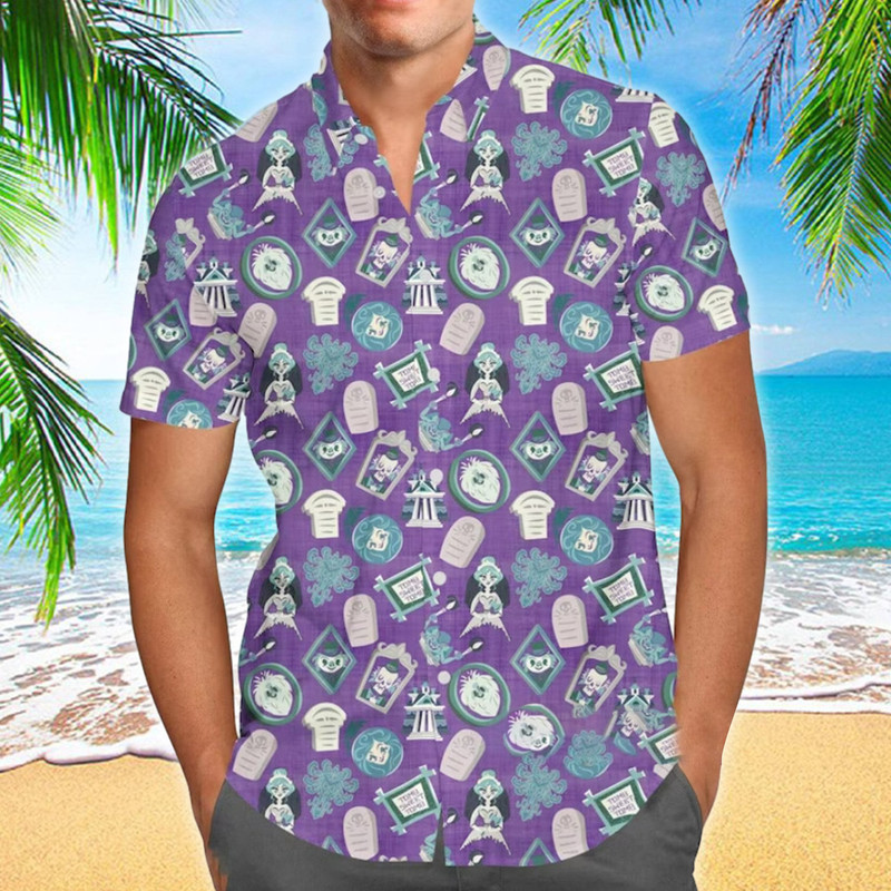 Horror Movie Ghosts Hawaii Beach Shirt, Haunted Residenece Button Up Shirt, Ghost Hawaiian Shirt, Horror Shirt Gift, 3D All Over Print Shirt.jpg
