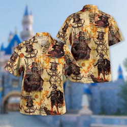 pirate space villain tropical shirt, space movie aloha shirt, 138