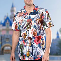 toy cowboy 3d all over print shirt, cowboy and friends hawaii beach shirt, 184