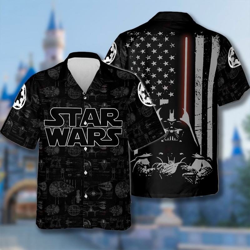 Villain Warrior Hawaiian Shirt, Science Fiction Aloha Shirt, America Flag Beach Shirt, Summer Vibe Shirt, Hawaii Trip Matching Shirt.jpg