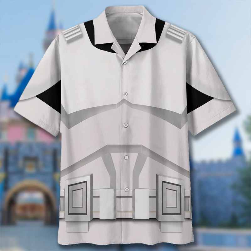 White Warrior Outfit Hawaiian Shirt, Warrior Suit Aloha Shirt, Space Movie Hawaii Shirt, Summer Vibe Shirt, Hawaii Trip Matching Shirt.jpg