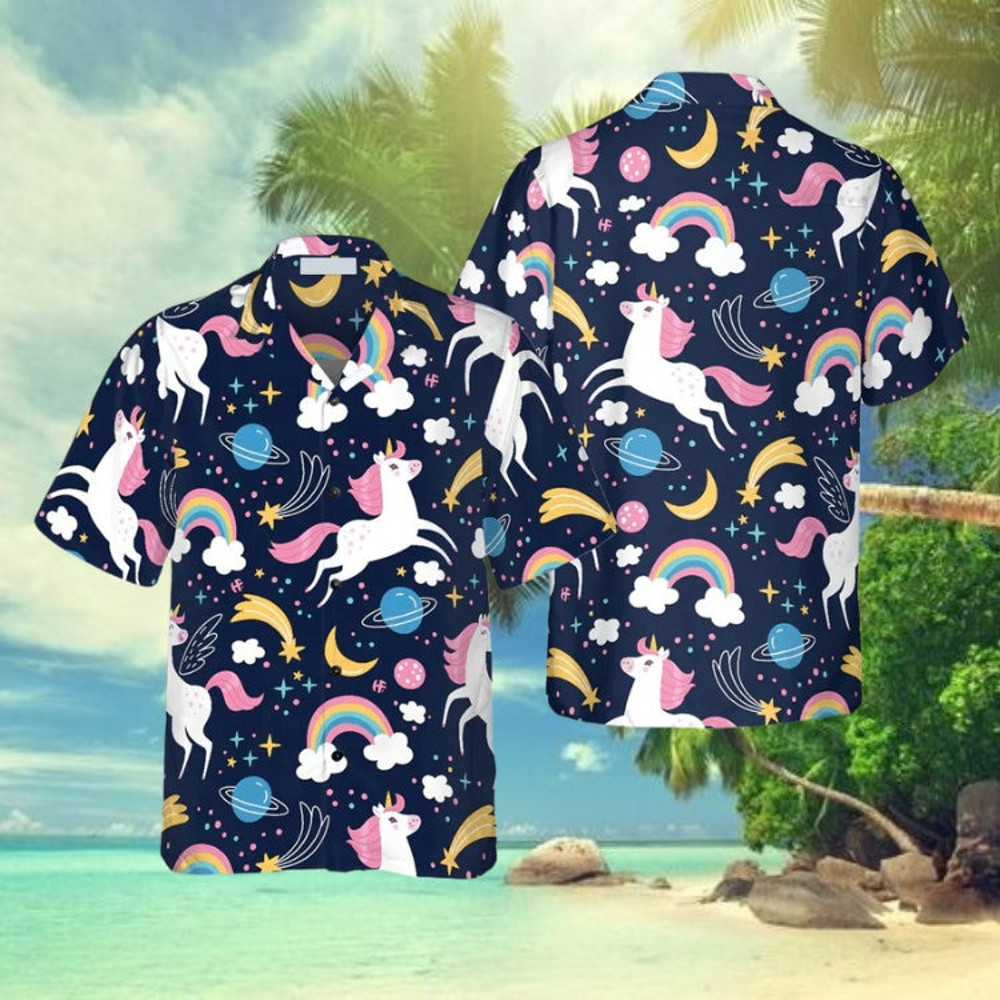 Cheerful Unicorn Trendy Hawaiian Shirt, Summer Trendy Hawaiian Shirt For Men And Women.jpg
