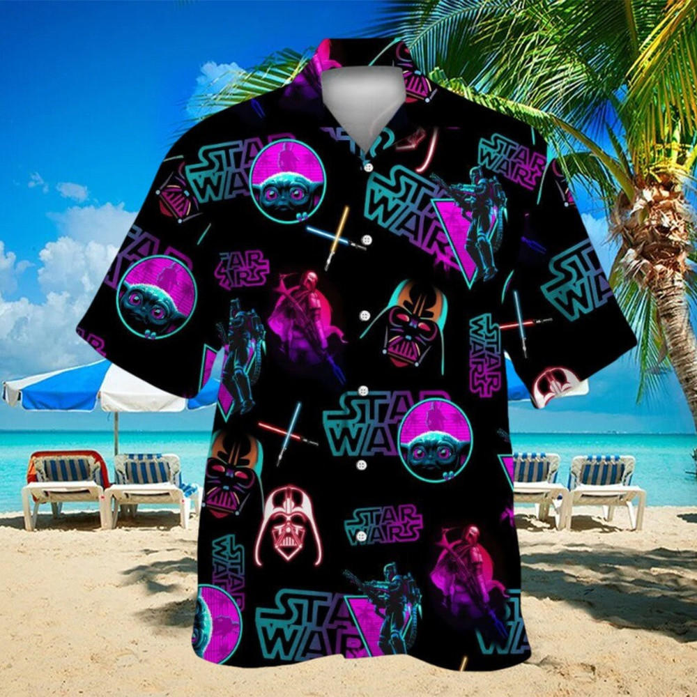 Starwars Hawaii Shirt, Darth Varder Baby Yoda Stormtrooper Tropical Hawaiian Shirt, Galaxy's Edge Summer Hawaiian Shirt, Hawaii Shirt Men.jpg