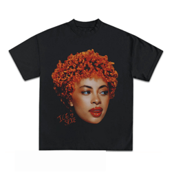 ice spice shirt, vintage rap tee ice spice, hip hop graphic print t-sh