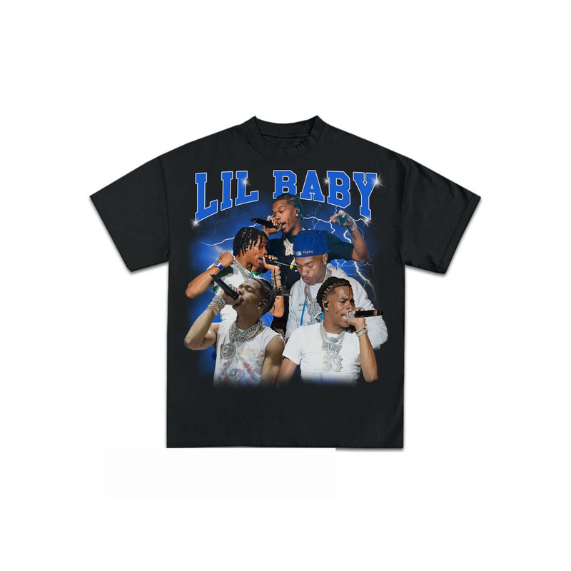 Lil Baby Bootleg Shirt Black, Vintage Rap Hip Hop Tee Lil Baby, Merch Oversized Heavy Cotton Tee, Lil Baby Bootleg T Shirt, It Is Only Me.jpg