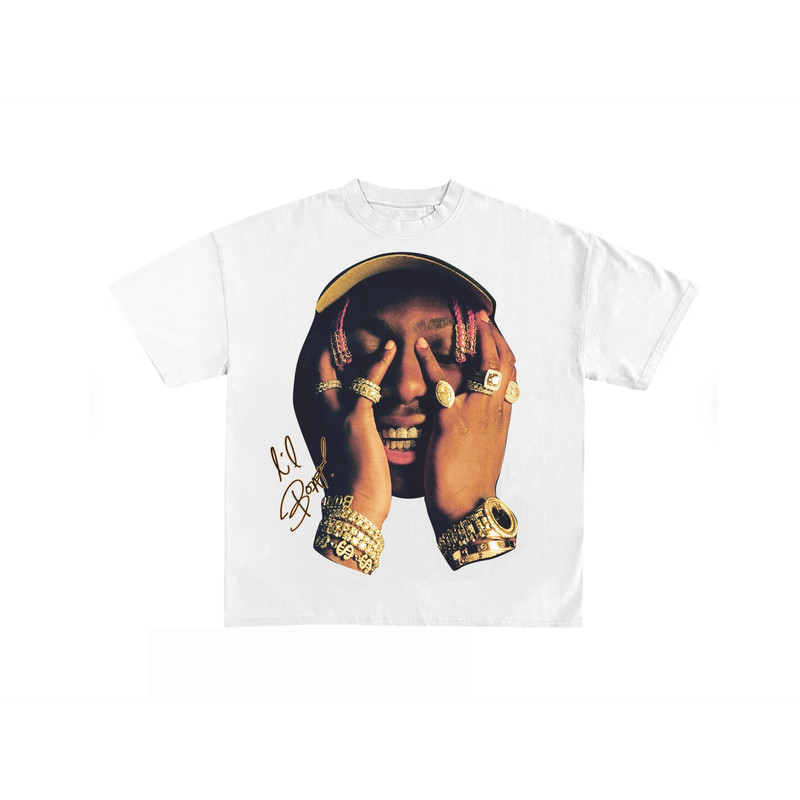 Lil Yachty Shirt, Vintage White Rap Tee, Hip Hop Graphic Print T-Shirt, Merch T Shirt Lil Yachty, Oversized Heavy Cotton White Tee Shirt.jpg