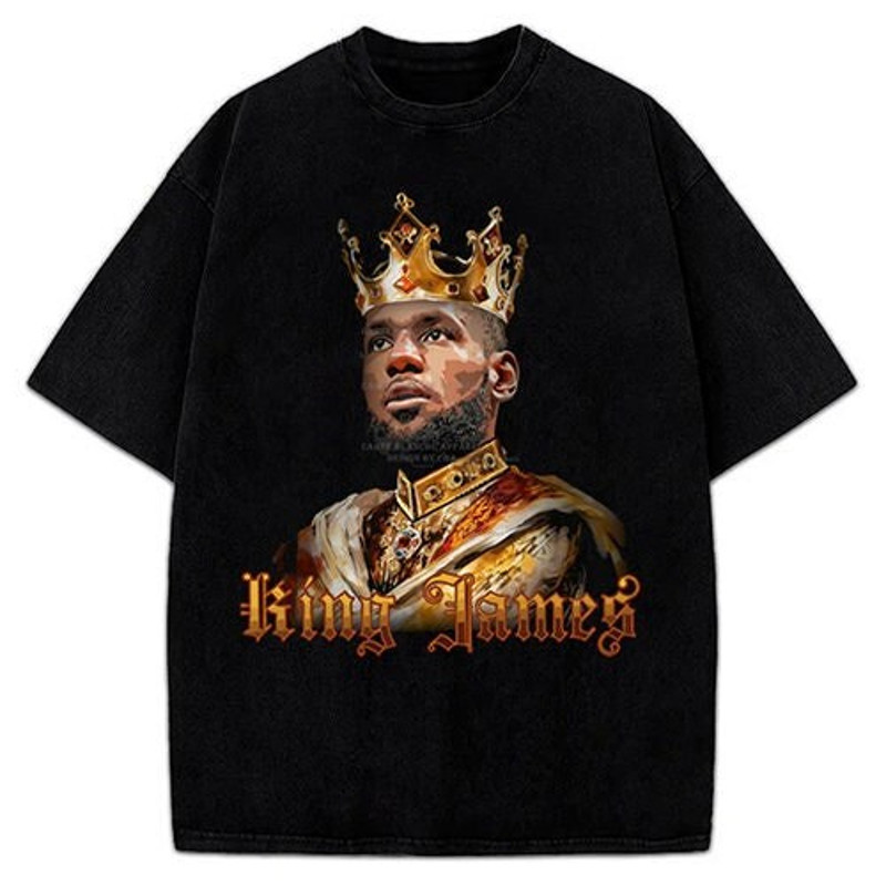 Lebron James King James T Shirt Year 21 Basketball - Vintage Painting Style Graphic Design T-Shirt.jpg