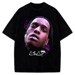 asap rocky asap yams tribute rap purple custom graphic t-shirt