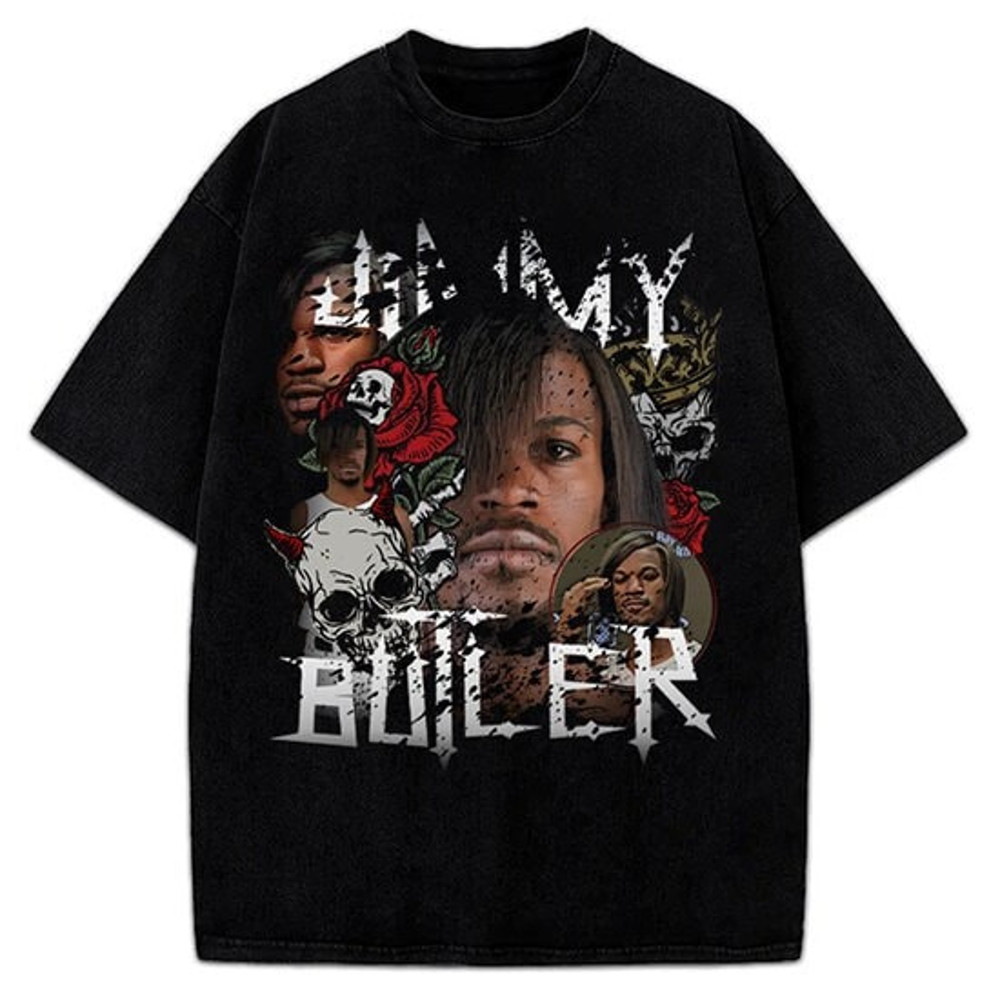 Jimmy Butler Emo Long Hair Himmy Funny Skull And Roses Custom Graphic T-Shirt.jpg