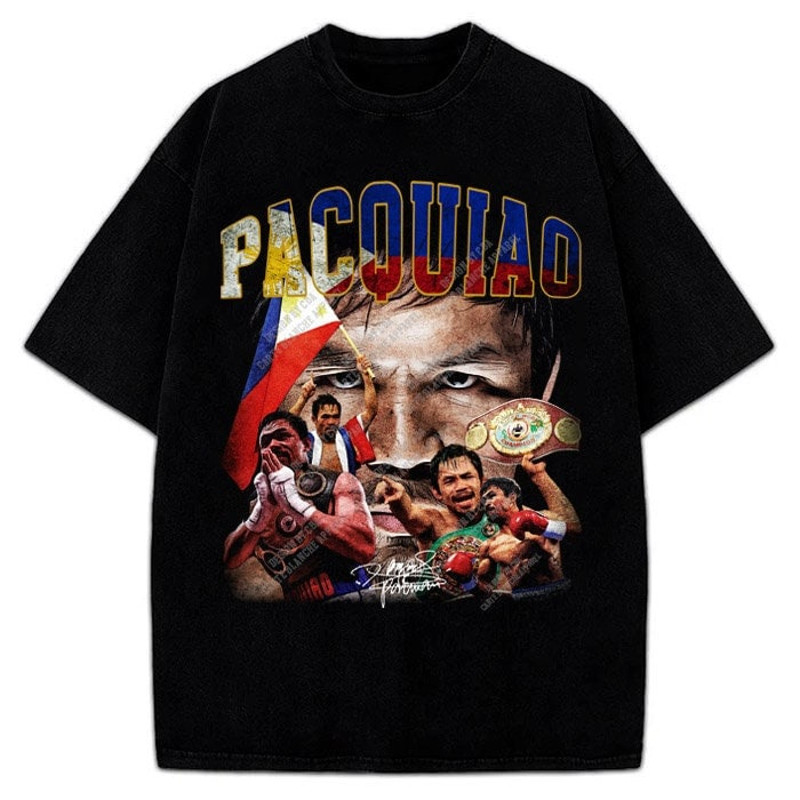 Manny Pacquiao Pacman Goat Boxing Vintage Style Graphic Design T-Shirt.jpg