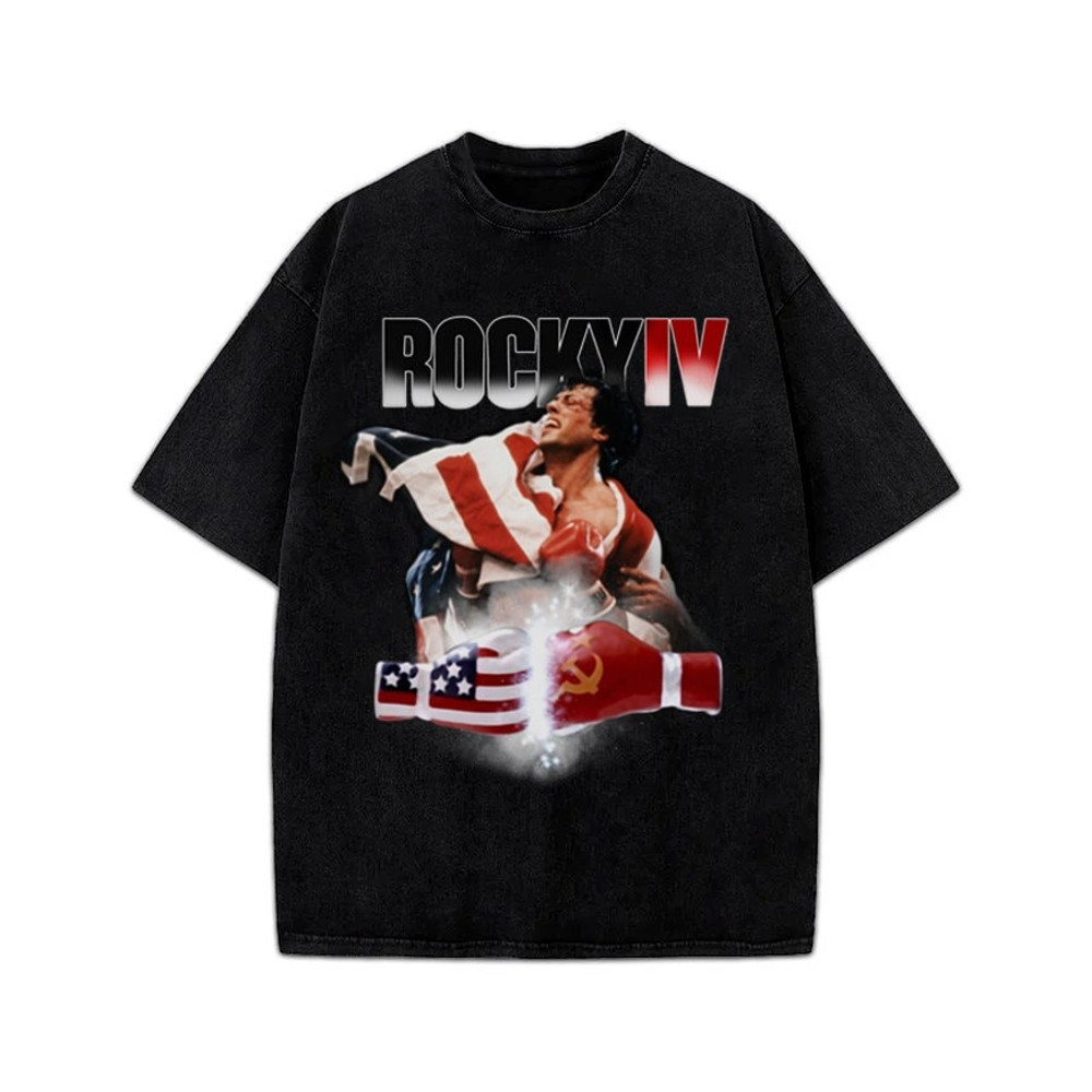 Rocky IV Sylvester Stallone Balboa USA Boxing Vintage Style Retro Rocky Movie Graphic Design T-Shirt.jpg