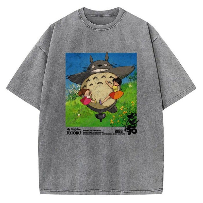 Totoro Vintage Poster Style My Neighbor Totoro Graphic Unisex T-Shirt.jpg