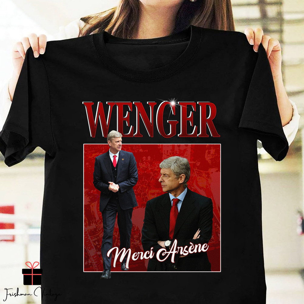 Arsene Wenger Homage Vintage T-Shirt, French Football Manager, Arsenal Coach Shirt, Arsene Wenger Lover Gift, Football Shirt, Soccer Shirt.jpg