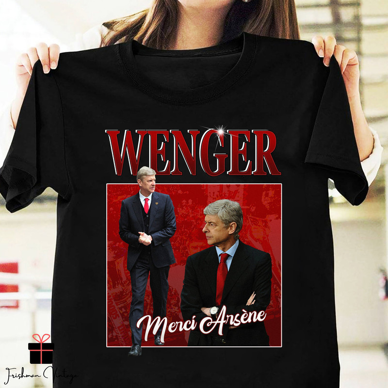 Arsene Wenger Homage Vintage T-Shirt, French Football Manager, Arsenal Coach Shirt, Arsene Wenger Lover Gift, Football Shirt, Soccer Shirt.jpg