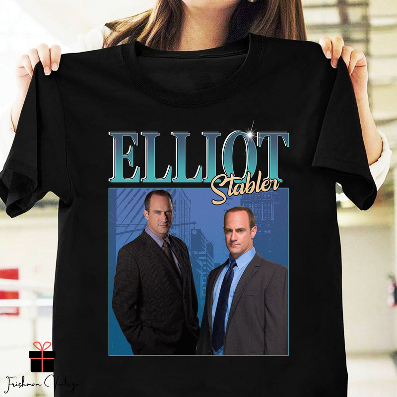 Elliot Stabler - Elliot Stabler Olivia Benson Homage Vintage T-Shirt, Law And Order Shirt, Fictional Character Shirt, Stabler Poster Shirt.jpg
