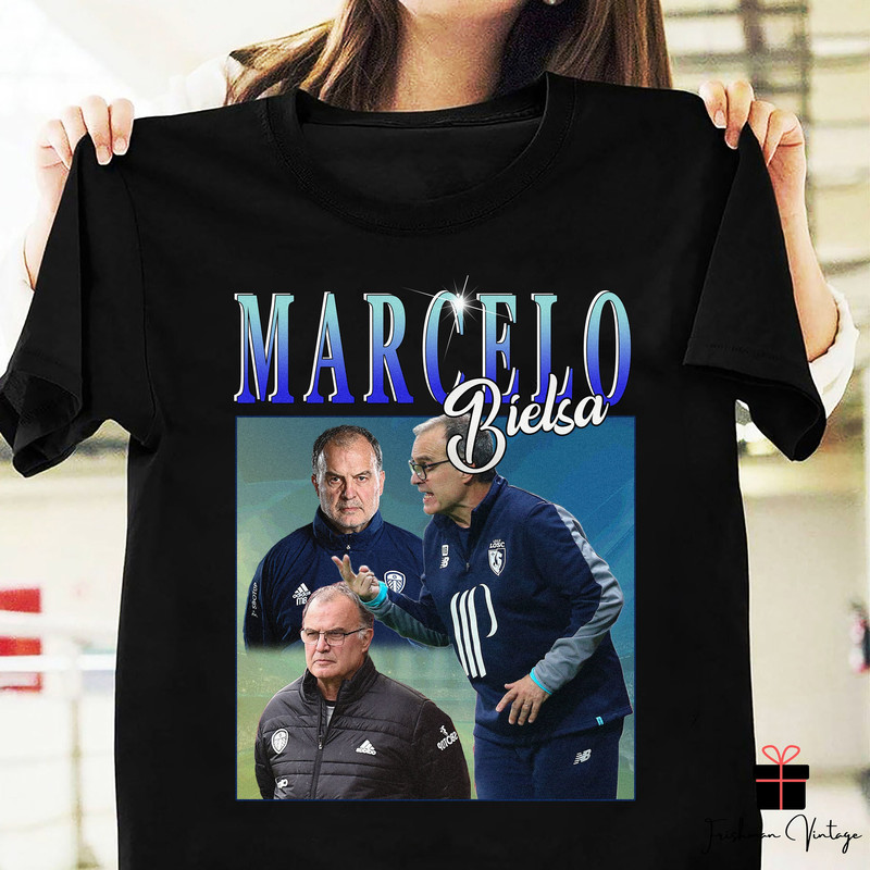 MARCELO BIELSA Homage T-Shirt, Argentine Professional Football Manager Shirt, Soccer Lover Shirt, Football Shirt For Men, Soccer Theme Shirt.jpg