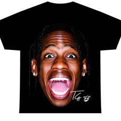 travis scott t-shirt  rap tee concert merch  rare hip hop graphic prin