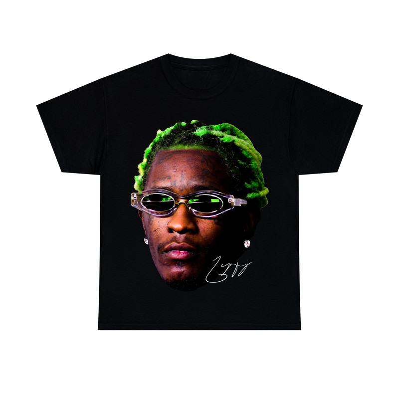 YOUNG THUG T-SHIRT Rap Tee Concert Merch Kanye Thugger Slime Season Green Rare Hip Hop Graphic Print.jpg