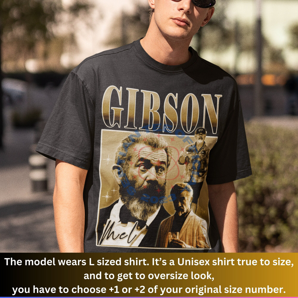 LIMITED MEL GIBSON Shirt, Homage Mel Gibson, Gift For Women And Man, Mel Gibson Fan, Graphic Mel Gibson Tee, Mel Gibson Merch, 90s Shirt.jpg