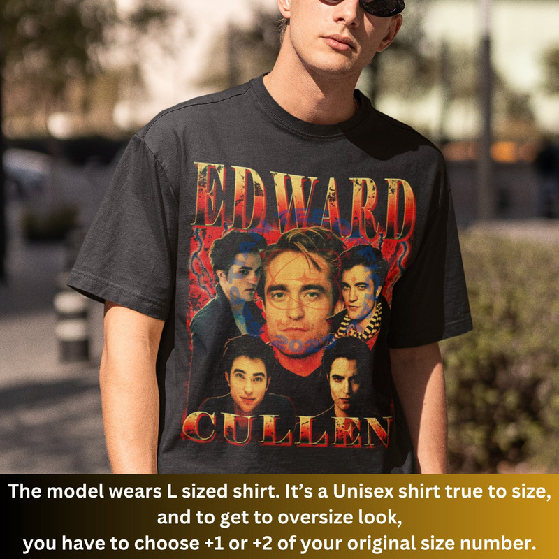LIMITED EDWARD CULLEN Shirt, Homage Edward Cullen, Edward Cullen Fan, Edward Cullen Merch, Robert Pattinson Shirt, Gift For Fan, Movie Shirt.jpg