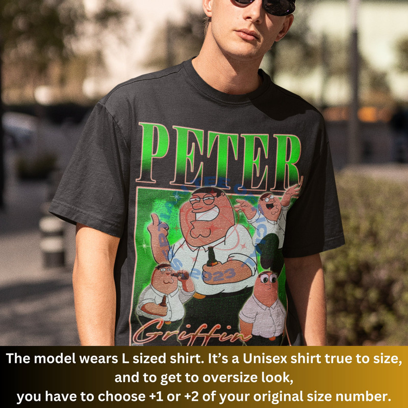 LIMITED PETER GRIFFIN Shirt, Bootleg Graphic Cartoon Shirt, Peter Griffin Fan, Peter Griffin Gift, Gift For Women And Man, Unisex Tshirt.jpg