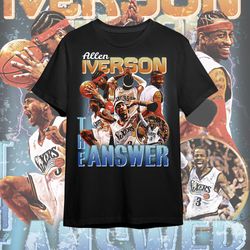 allen iverson bootleg, vintage shirt, 90s shirt, boo