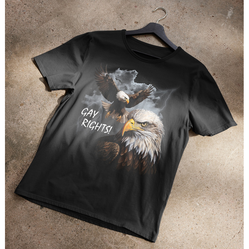 Gay Rights Bald Eagle T-Shirt.jpg