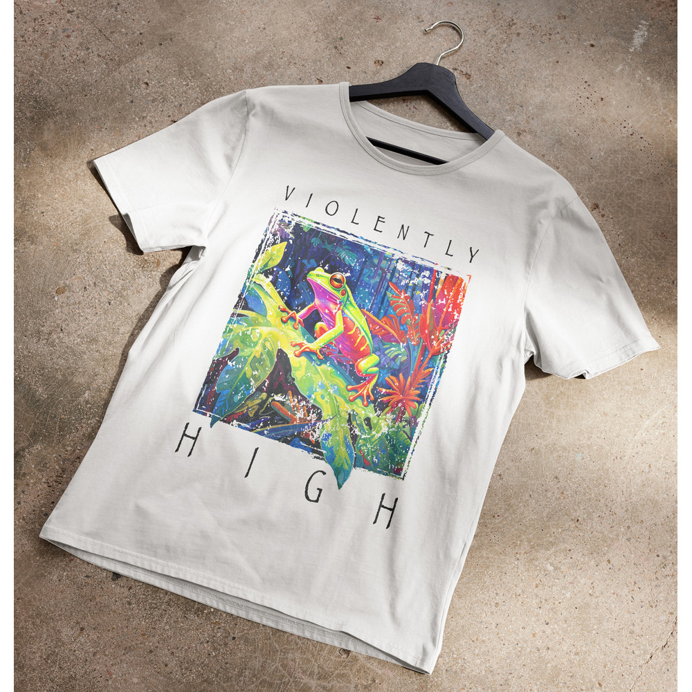 Rainforest Frog Violently High T-Shirt.jpg