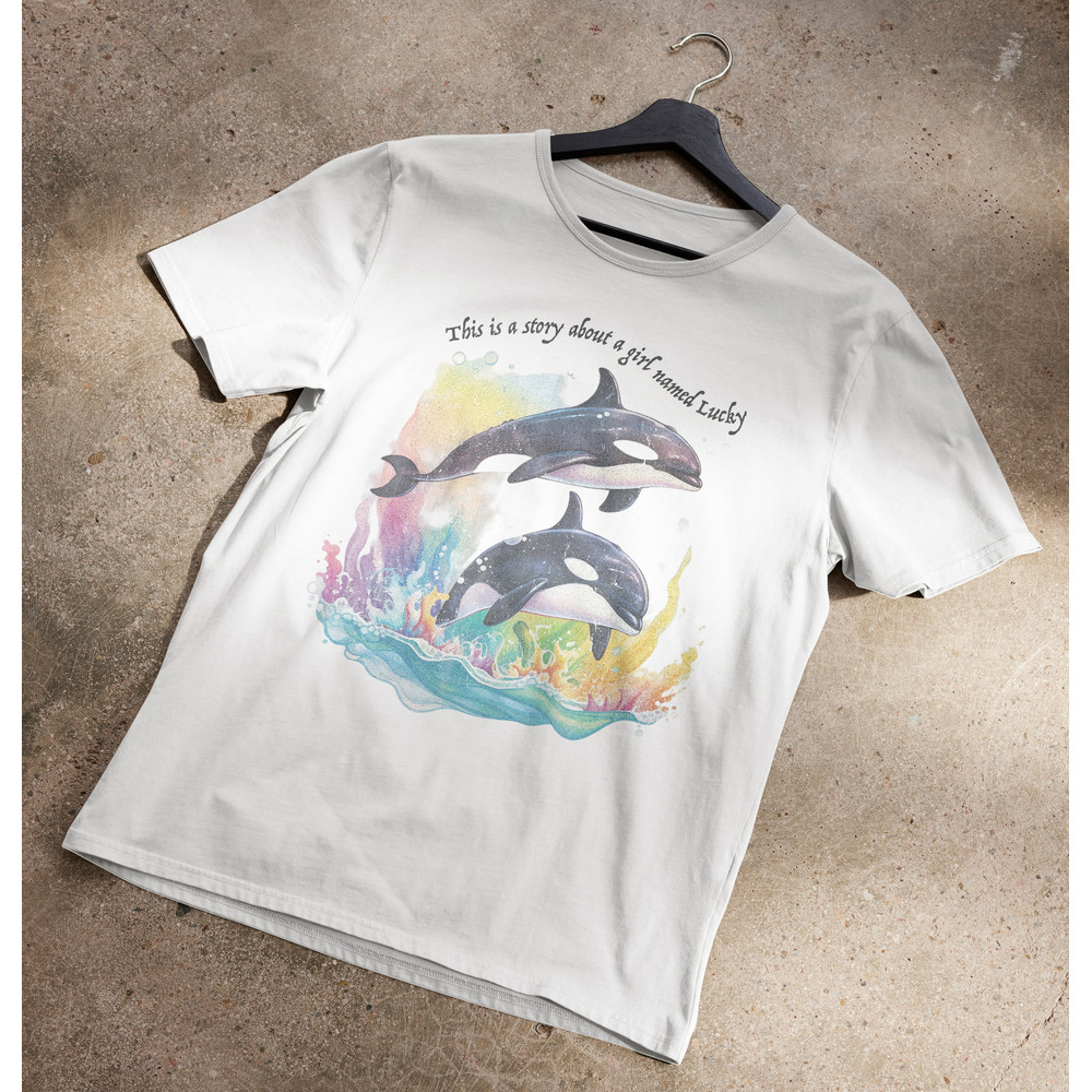 This Is The Story About A Girl Named Lucky Whales T-Shirt.jpg
