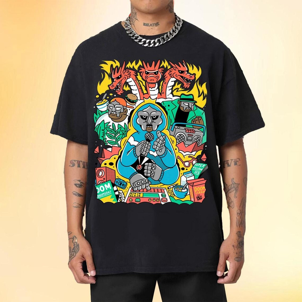 Mf Doom Shirt, DOOM Madvillain T-Shirt, Mf Doom Graphic Tee, Madvillain Metal Shirt, Madlib Doom Merch, Rap Shirt, Hip Hop Tee.jpg
