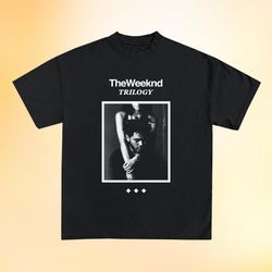 the weeknd shirt, the weeknd trilogy album t-shirt, rare promo abel merch tee, h
