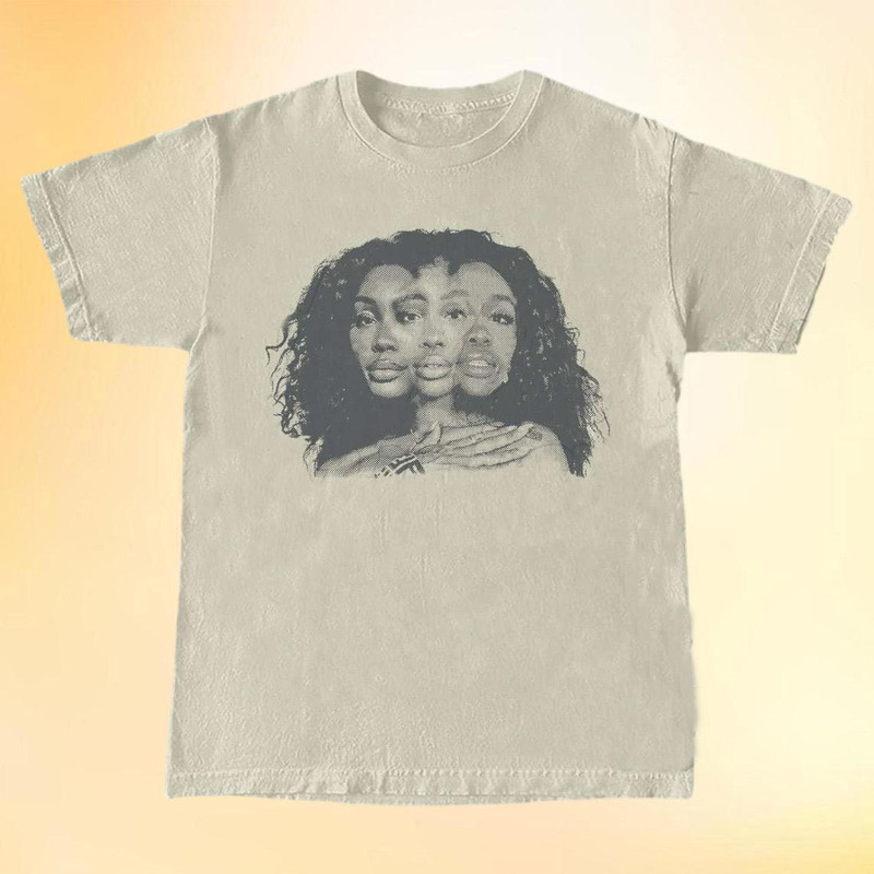 Sza Shirt, Limited SZA Unisex Softstyle Shirt, Sza Concert Shirt, Sza Good Days Shirt, Sza Face Shirt, Gift Fan Sza, Music Shirt.jpg