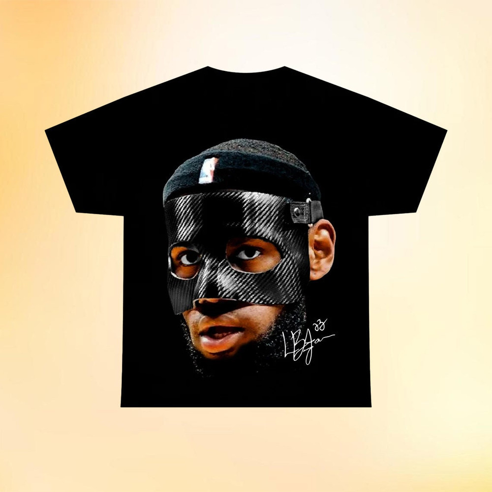 Lebron James Shirt, Lebron James Black Mask Graphic Shirt, Lebron James Face Shirt, Basketball Shirt, NBA Fan Shirt, Gift For Him Or Her.jpg