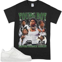 youngboy tee, never broke again, nba hip hop t-shirt