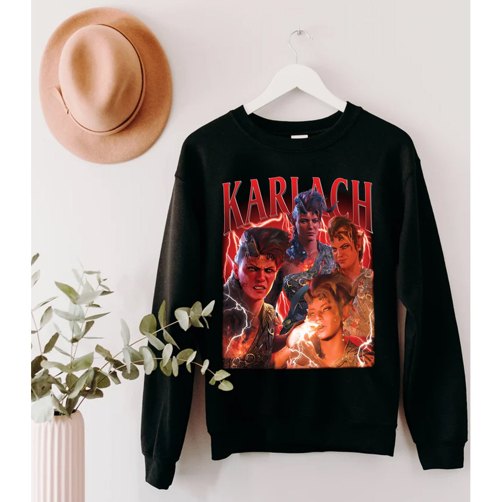 Vintage 90s Graphic Style Karlach Baldurs Gate 3 Girl Dinner T-Shirt - Karlach Baldurs Shirt - Baldurs Gate 3.jpg