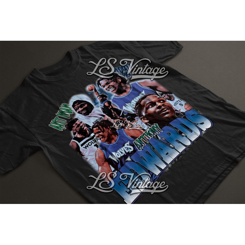 Anthony Edwards Shirt 90s Vintage x Bootleg Style Rap Tee Retro TShirt, Oversized Graphic Tee TShirt, Christmas Gifts for Men, Women, Unisex.jpg