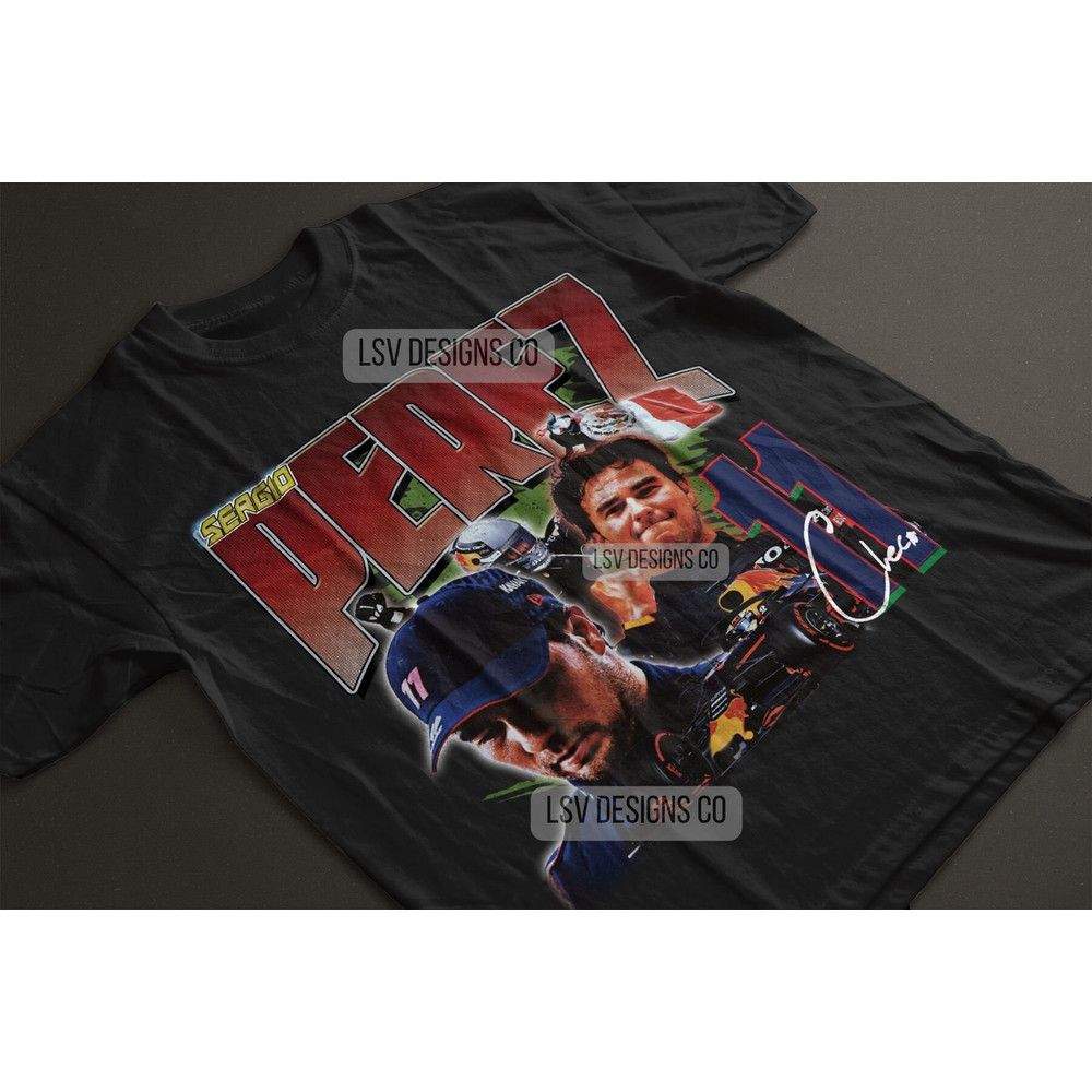 Sergio Perez Shirt 90s Vintage x Bootleg Style Rap Tee Retro TShirt, Oversized Graphic Tee TShirt, Christmas Gifts for Men, Women, Unisex.jpg