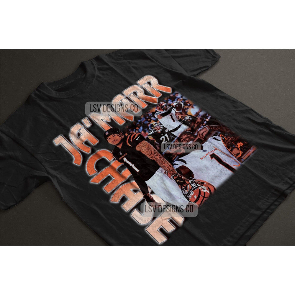 Ja'Marr Chase Shirt 90s Vintage x Bootleg Style Rap Tee Retro TShirt, Oversized Graphic Tee TShirt, Christmas Gifts for Men, Women, Unisex.jpg