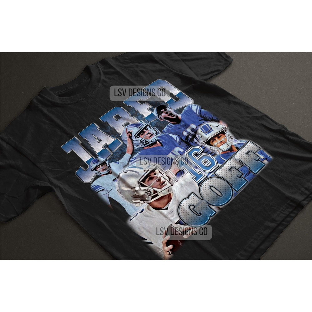 Jared Goff Shirt 90s Vintage x Bootleg Style Rap Tee Retro TShirt, Oversized Graphic Tee TShirt, Christmas Gifts for Men, Women, Unisex.jpg