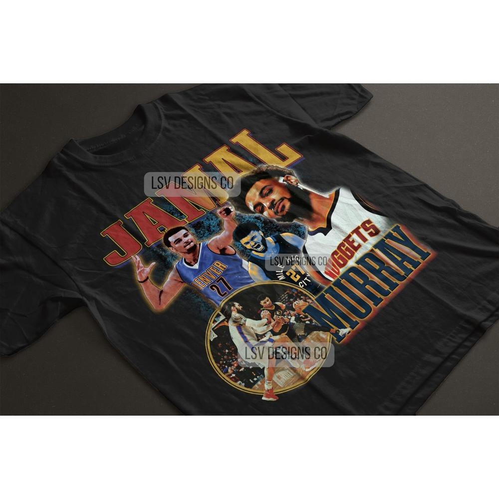 Jamal Murray Shirt 90s Vintage x Bootleg Style Rap Tee Retro TShirt, Oversized Graphic Tee TShirt, Christmas Gifts for Men, Women, Unisex.jpg