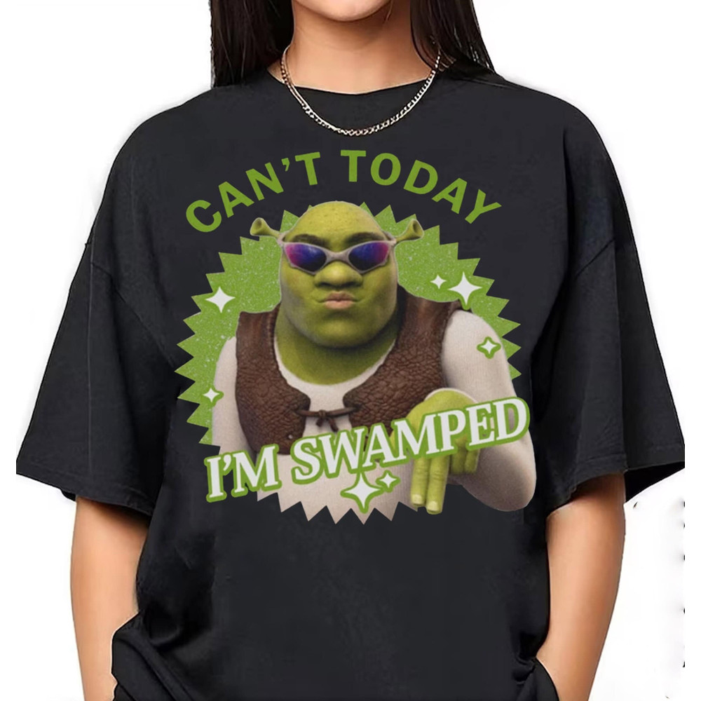 Vintage Can't Today I'm Swamped Barbi Shirt,Disney Fiona Princess Shirt,Shrek and Fiona Shirt,Funny Shrek Trending,comfort colors shirt.jpg