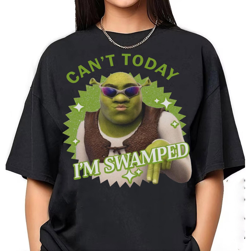 Vintage Can't Today I'm Swamped Barbi Shirt,Disney Fiona Princess Shirt,Shrek and Fiona Shirt,Funny Shrek Trending,comfort colors shirt.jpg