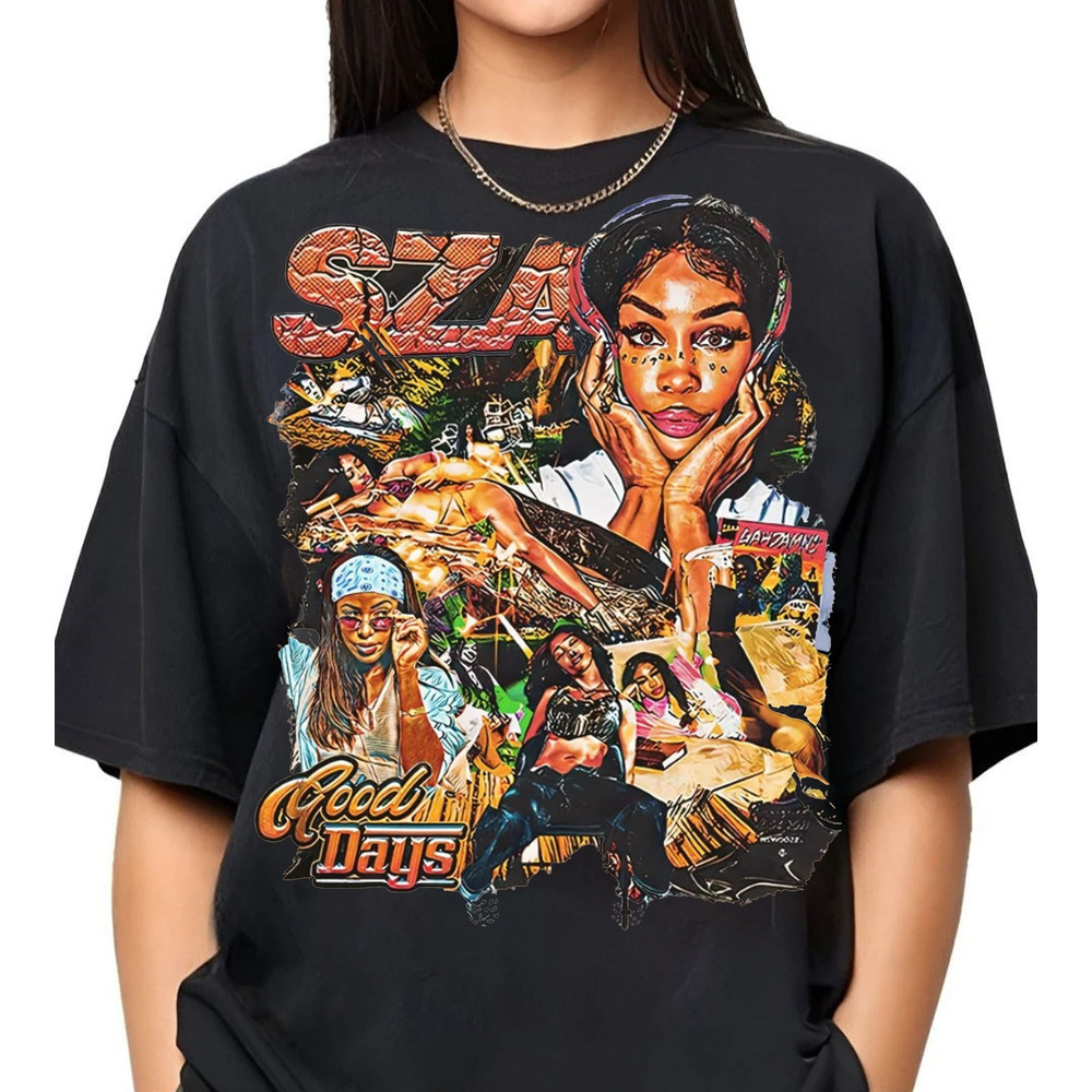 Vintage SZA Good Days T-Shirt,Good Days T-Shirt,Retro American Rapper Oversized Shirt,90s Graphic Style Shirt,Rap Hip Hop Bootleg Gift.jpg