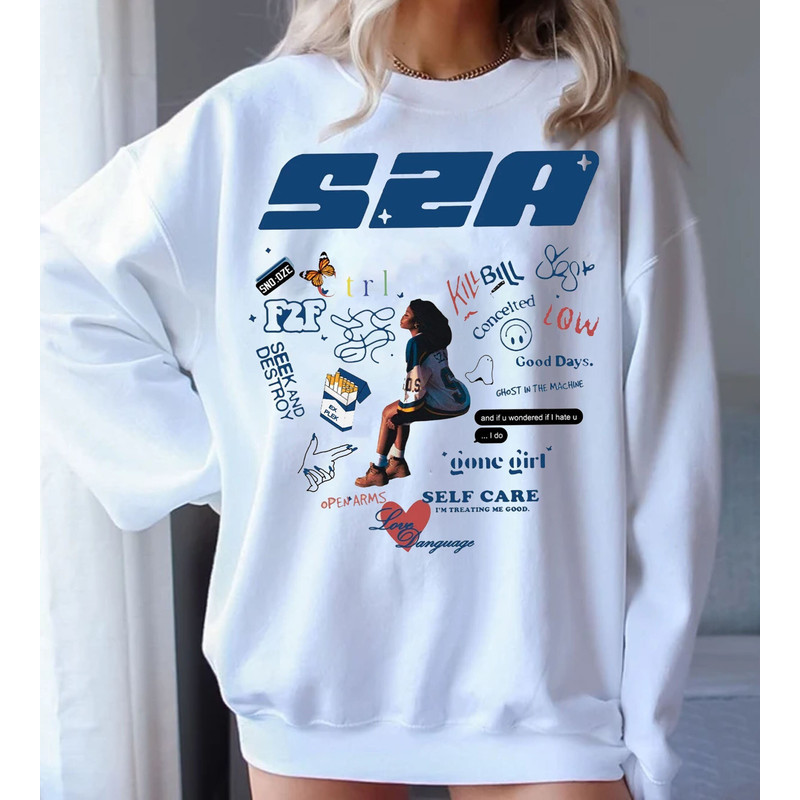 Vintage SZA SOS shirt,Unisex Graphic Tee,Singer Graphic tee,Good Days T-Shirt,Retro American Rapper shirt,Rap Hip Hop Bootleg Gift.jpg